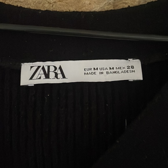 Zara Black Cropped Cardigan - Picture 5 of 6
